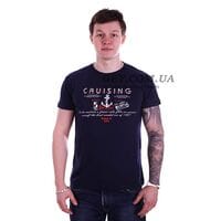 Футболка Cruising производство турция темно-синяя (f4874/6) Футболка Cruising производство турция темно-синяя (f4874/6)