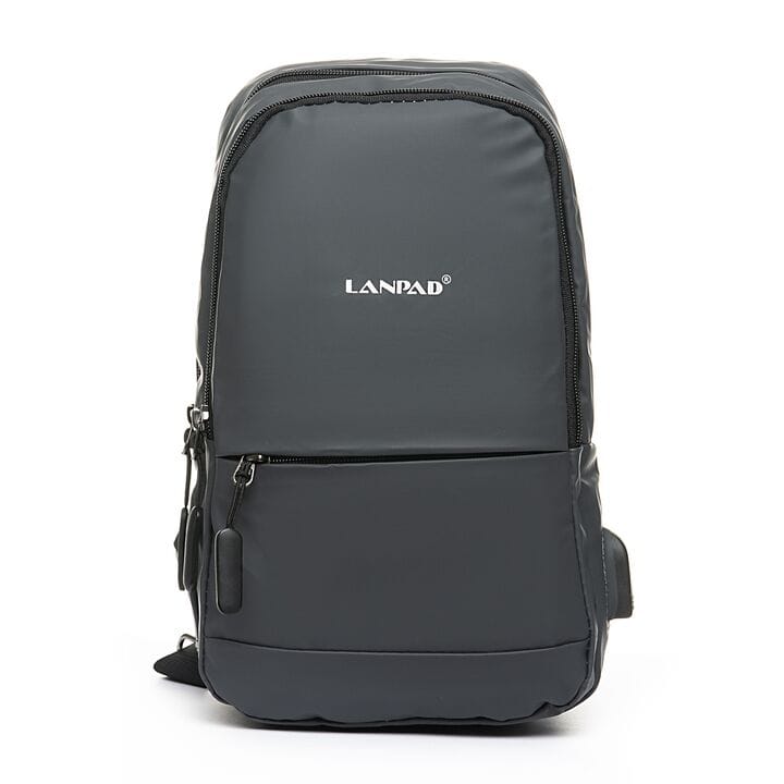 Мужская сумка через плече Lanpad 18 x 30 x 10 см Серый (4066/3)