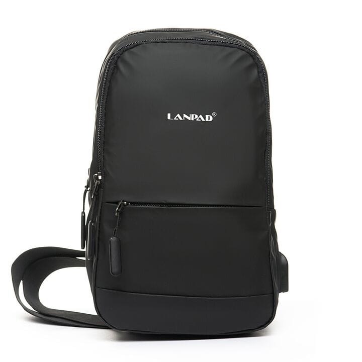 Мужская сумка через плече Lanpad 18 x 30 x 10 см Черный (4066/1)