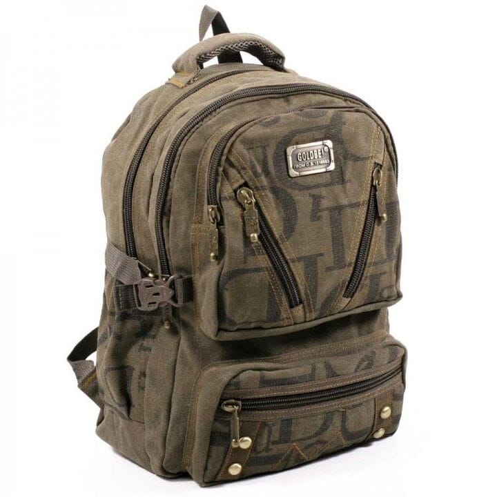 Джинсовый подростковый рюкзак Gold Be 28 x 42 x 15 см Зеленый (b255/3)