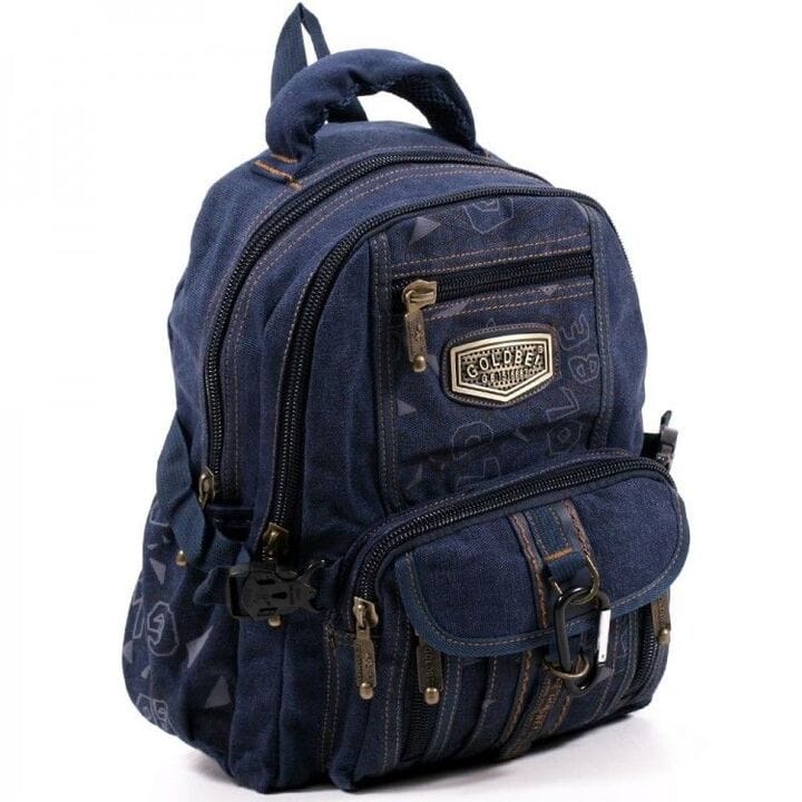 Джинсовый подростковый рюкзак Gold Be 24 x 35 x 15 см Синий (b797/2)