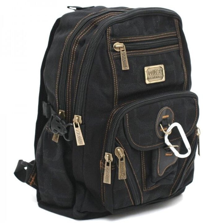 Джинсовый подростковый рюкзак Gold Be 28 x 40 x 18 см Черный (b259/1)