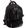 Джинсовый подростковый рюкзак Gold Be 24 x 35 x 15 см Черный (b796/1)