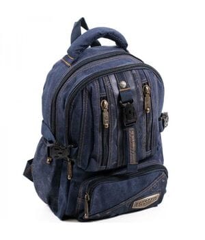 Джинсовый подростковый рюкзак Gold Be 24 x 35 x 15 см Синий (b796/2)
