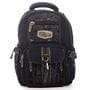 Джинсовый подростковый рюкзак Gold Be 24 x 35 x 15 см Черный (b797/1)