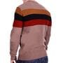 Мужской свитер в полоску YBM wear k0418/3 Бежевый