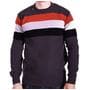 Мужской свитер в полоску YBM wear k0418/5 Темно-серый