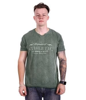 Футболка StrongMan Athletic f2418/1 Зеленая