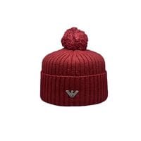 Шапка з помпоном Caps Zone Armani 55-59 см Красная (CZ 1018-3)