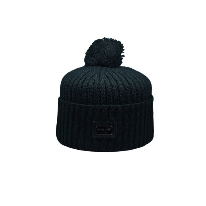 Шапка з помпоном Caps Zone Philipp Plein 55-59 см Чёрная (CZ 1018-5)