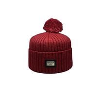 Шапка з помпоном Caps Zone Philipp Plein 55-59 см Красная (CZ 1018-8)