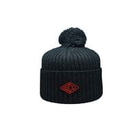 Шапка з помпоном Caps Zone Gucci 55-59 см Чорна (CZ 1018-9)