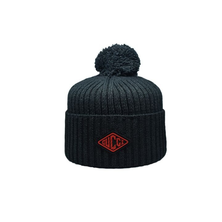 Шапка з помпоном Caps Zone Gucci 55-59 см Чёрная (CZ 1018-9)