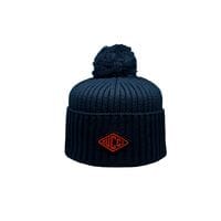 Шапка з помпоном Caps Zone Gucci 55-59 см Темно-синяя (CZ 1018-11)