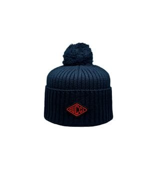 Шапка з помпоном Caps Zone Gucci 55-59 см Темно-синяя (CZ 1018-11)