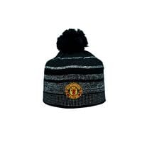 Шапка з помпоном ZH Manchester United 56-58 см Чорна (ZH 1018-6)