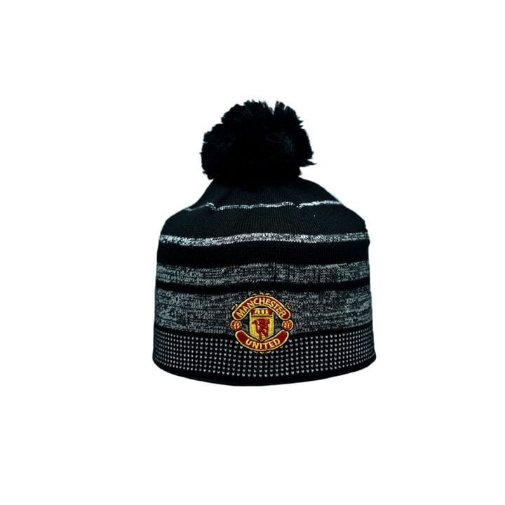 Шапка з помпоном ZH Manchester United 56-58 см Чорна (ZH 1018-6)