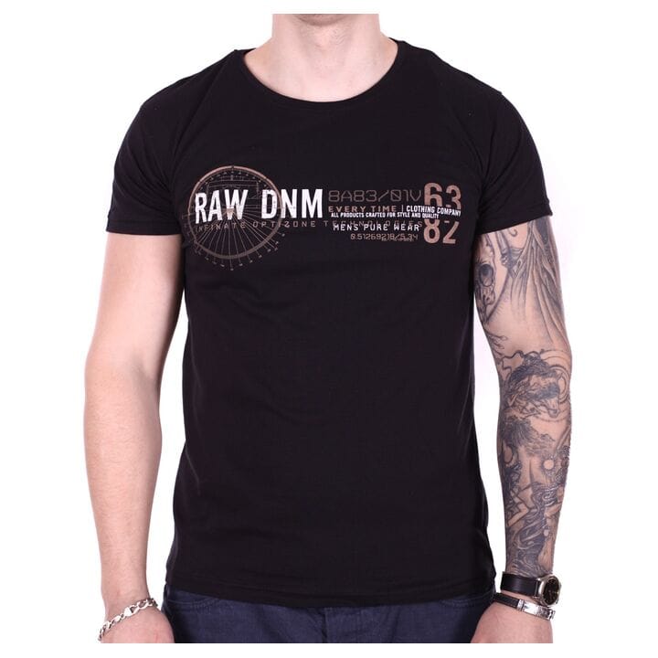 Чоловіча футболка Rixon туреччина RAW DNM f1906/1 Чорна