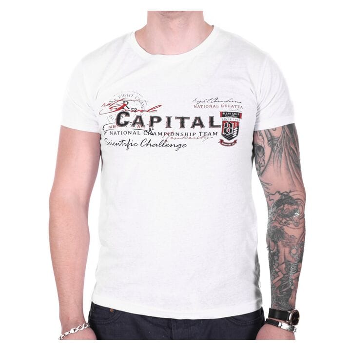 Чоловіча футболка Rixon туреччина Capital f1905/3 Біла