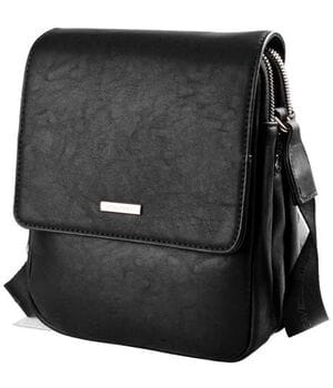 Мужская сумка David Jones 22x18x9 см Черная (5984-2)
