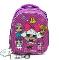 Рюкзак шкільний Miqini 36.5x25x14 см 11.5 л Фіолетовий (r9132/1)