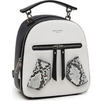 Женский рюкзак David Jones 24 x 20 x 10 см Черный с белым (6273-2)