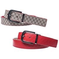 Шкіряний двосторонній ремінь Wiseo Gucci різнокольоровий (wi6578/2)