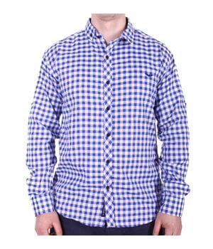 Рубашка батал Rigans турция b0118/1 синяя Рубашка батал Rigans турция b0118/1 синяя