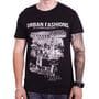 Чоловіча футболка Rixon Urban Fashion 1814/2 Чорна