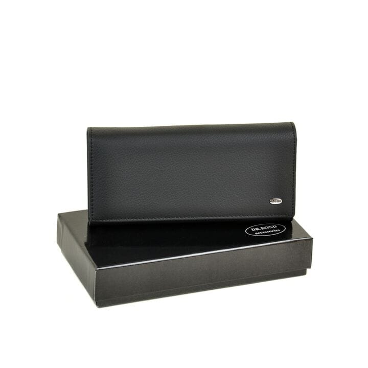 Женский кожаный кошелек Dr.BOND DRW501 черный