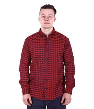 Рубашка батал Rigans турция b0118/2 бордовая Рубашка батал Rigans турция b0118/2 бордовая
